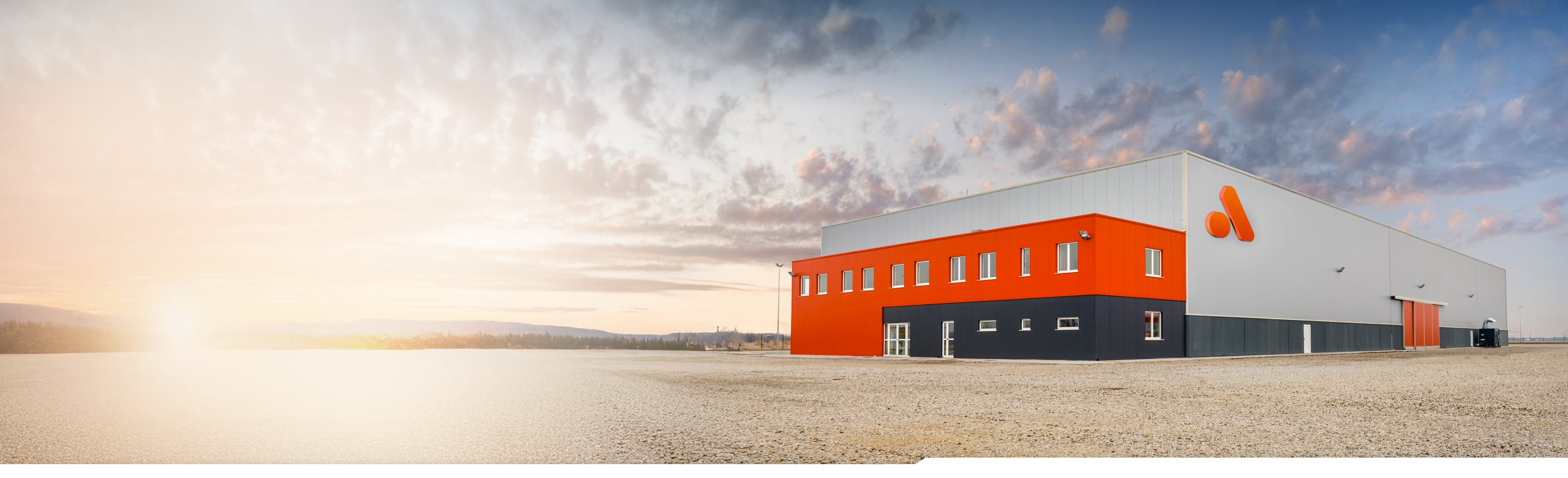 Mock building of Amplify Core headquarters