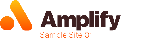 Home page for AmplifyCore Sample #1